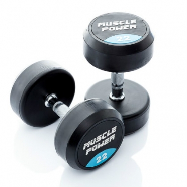 Muscle Power ronde Dumbbellset 22 - 40 KG MP923